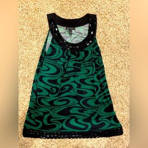 Green & Black beaded tunic (fancy)